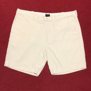J. Crew Gramercy Men’s Shorts 100% Cotton Cream Color Linen Look Size 38 Waist